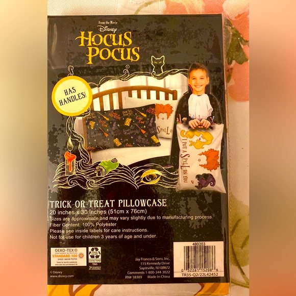 - Hocus Pocus Trick Or Treat Pillowcase - Picture 2 of 2